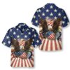 Patriotic Eagle Defending Honor And America Hawaiian Shirt American Flag Button down Shirt 1.jpg