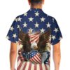 Patriotic Eagle Defending Honor And America Hawaiian Shirt American Flag Button down Shirt 5.jpg