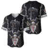 Personalised Knights Templar Warrior Skull Baseball Jersey 1