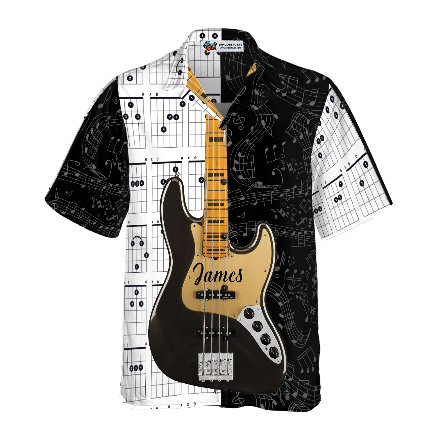 Personalized Name Guitar Custom Hawaiian Shirt 3.png