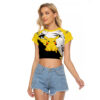 Pikachu Pokemon Anime Mix Manga Raglan Cropped T Shirt 1