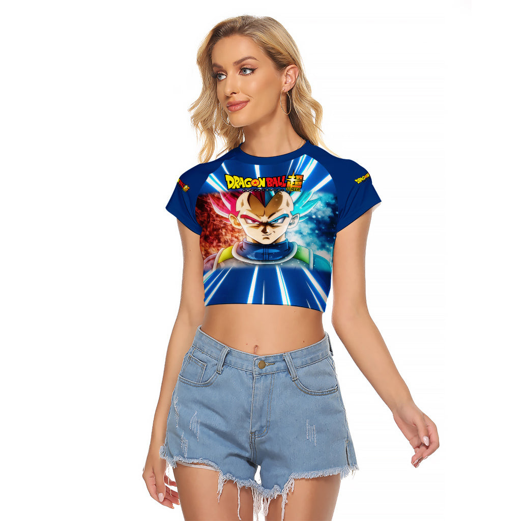 Prince Vegeta Dragon Ball Raglan Cropped T Shirt Anime 1