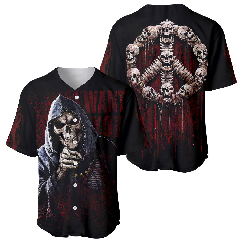 Reaper Baseball Jersey Uncle Death Angel Peace Skull 1