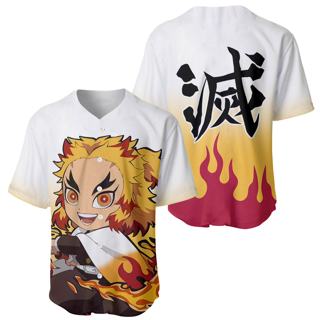 Rengoku Baseball Jersey Demon Slayer Funny 1