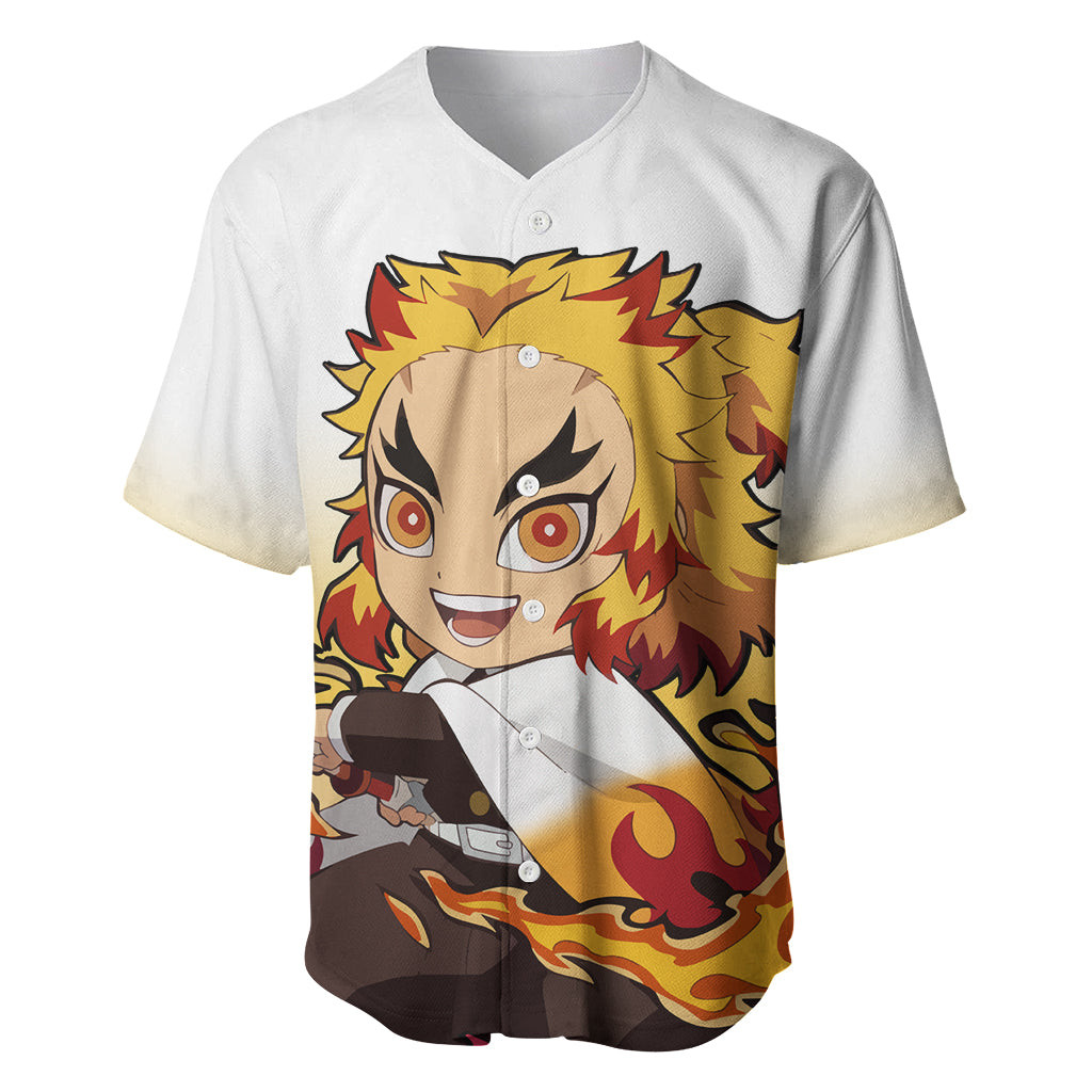 Rengoku Baseball Jersey Demon Slayer Funny 2