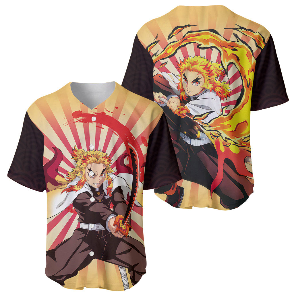 Rengoku Baseball Jersey Demon Slayer 1