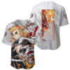 Rengoku Kyojuro Demon Slayer Baseball Jersey Anime 1