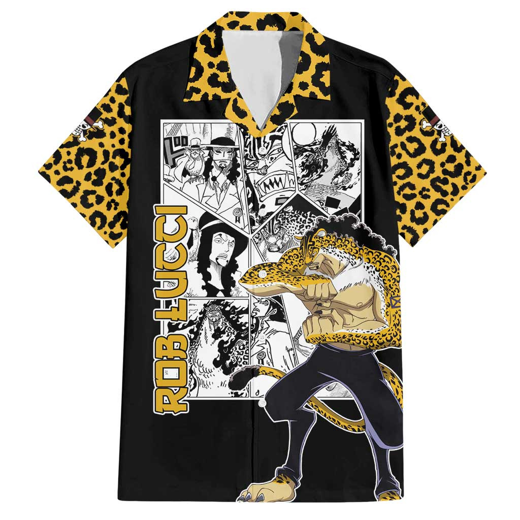 Rob Lucci One Piece Hawaiian Shirt Anime Mix Pattern 1.jpg