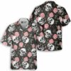 Rose Flower Skull Pattern Hawaiian Shirt 1.jpg