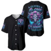 Rose Skull Baseball Jersey Im Never Alone My Demons Are With Me 247 1