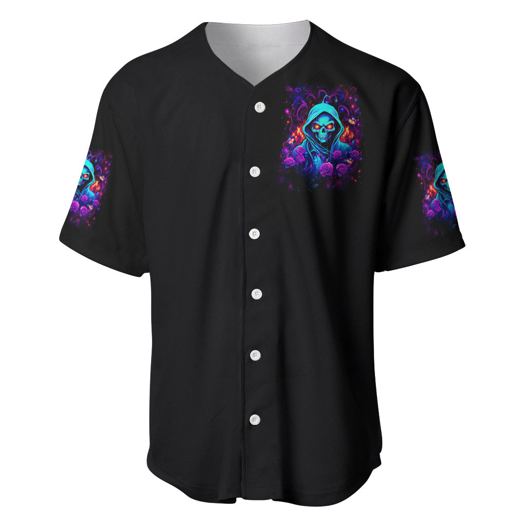 Rose Skull Baseball Jersey Just So We Are Clear Im Not Afraid Of You 3