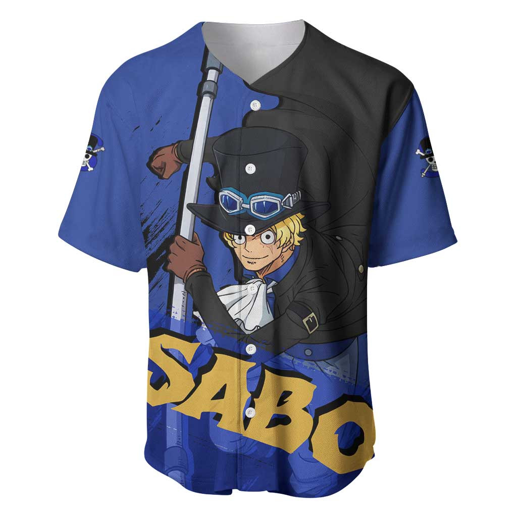 Sabo One Piece Baseball Jersey Anime 2