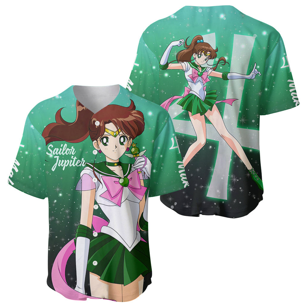 Sailor Jupiter Makoto Kino Baseball Jersey 1