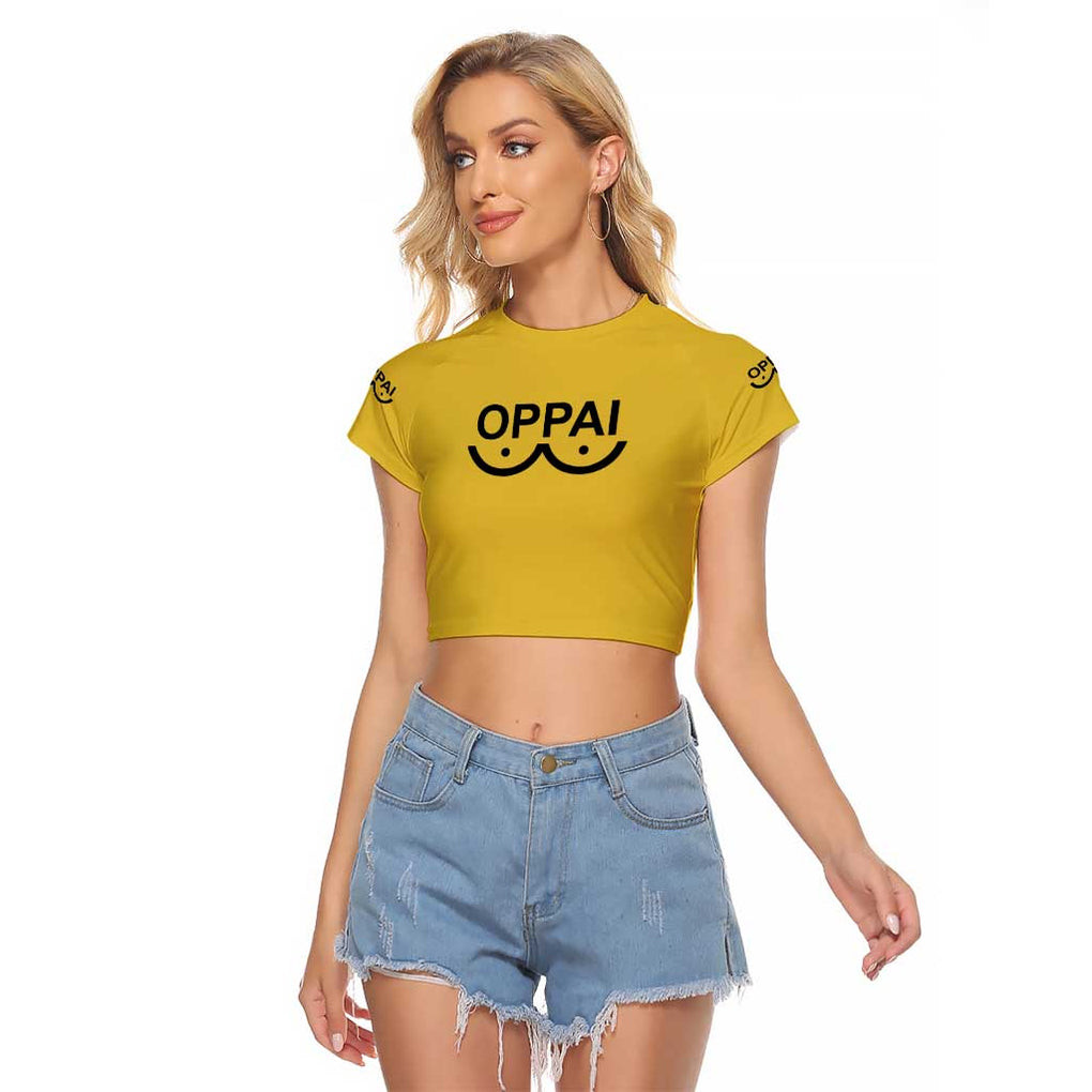 Saitama One Punch Man Raglan Cropped T Shirt Anime Japan 1