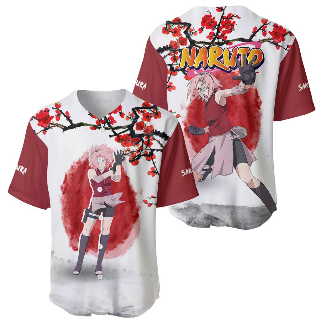 Sakura Haruno Dragon Ball Baseball Jersey Anime 1