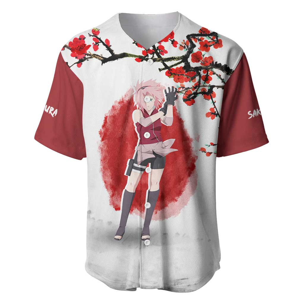 Sakura Haruno Dragon Ball Baseball Jersey Anime 2
