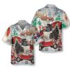 Santa Claus His Hot Rod On Christmas Hawaiian Shirt Funny Santa Hawaiian Shirt For Men 1.jpg