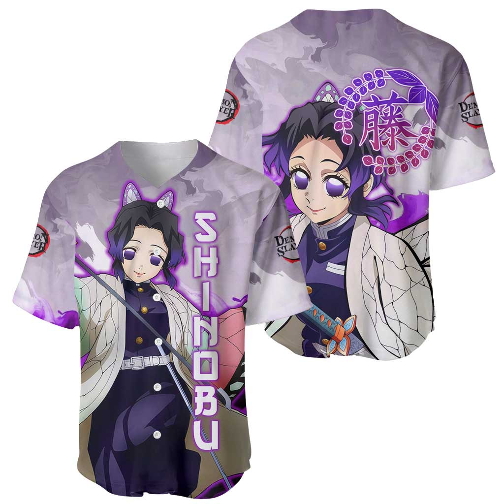 Shinobu Kocho Demon Slayer Baseball Jersey Anime 1