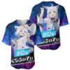 Shirakami Fubuki Holo Live Baseball Jersey Galaxy 1