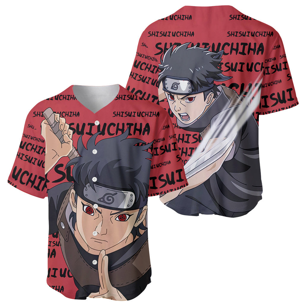 Shisui Uchiha Style Manga Baseball Jersey 1