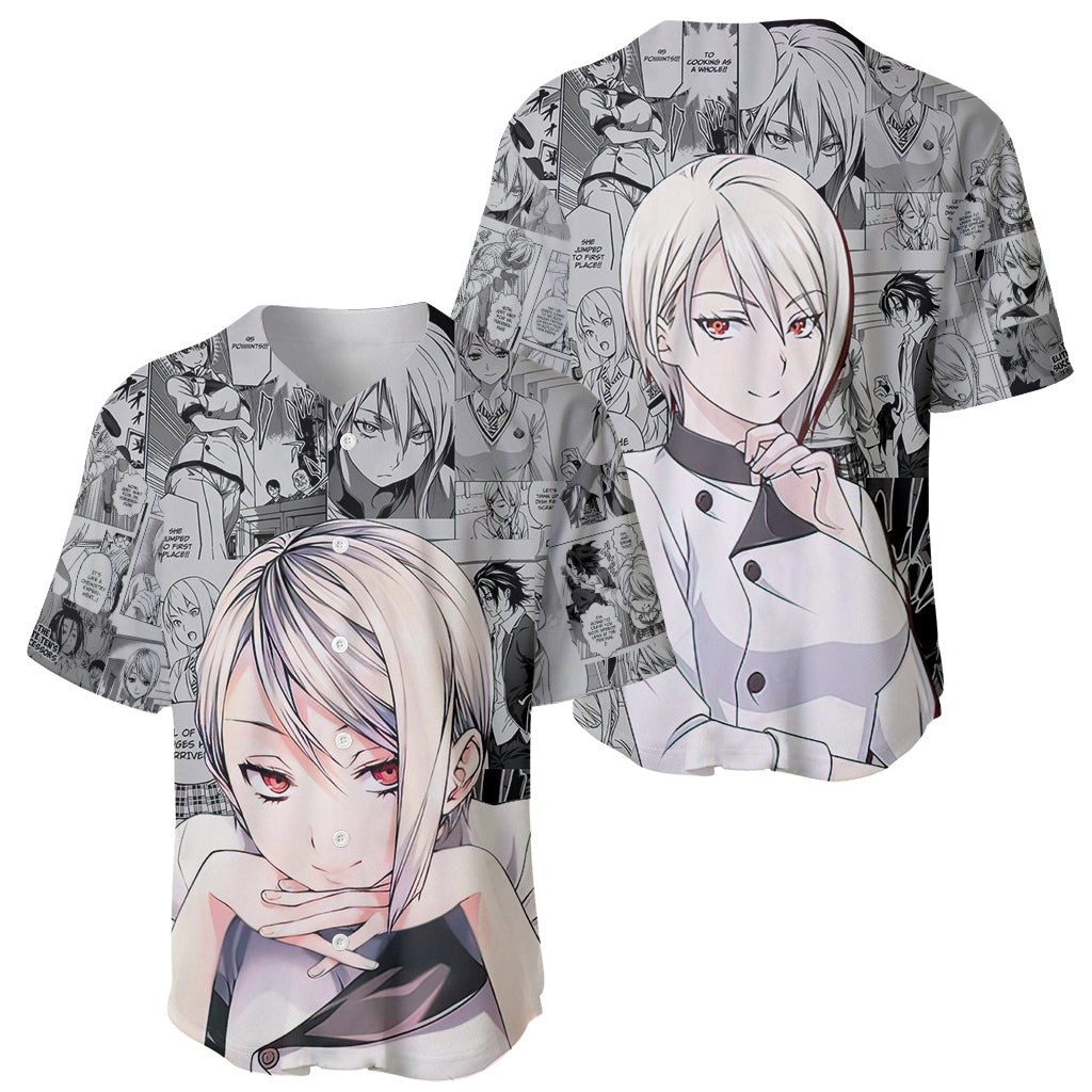 Shokugeki no Soma Baseball Jersey Nakiri Alice Anime 1