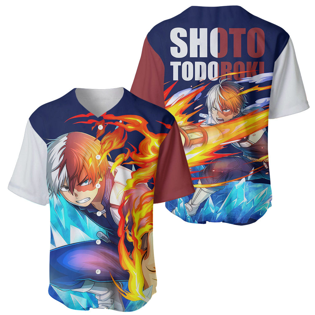 Shoto Todoroki Baseball Jersey My Hero Academia 1