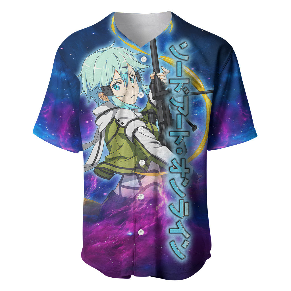 Sinon Baseball Jersey Sword Art Galaxy 2