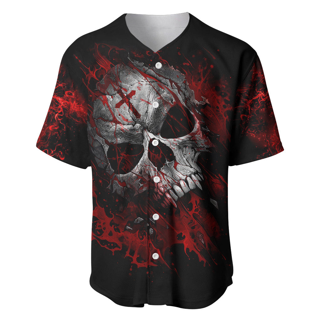 Skull Baseball Jersey Bloody Skull Scream 2