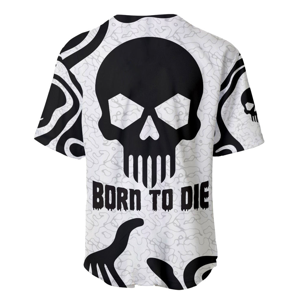Skull Baseball Jersey Born To Die 2