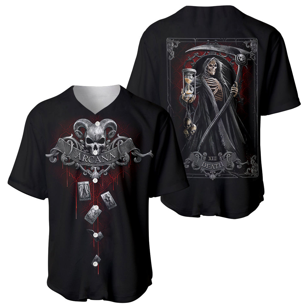 Skull Baseball Jersey Death Reaper Arcana 1