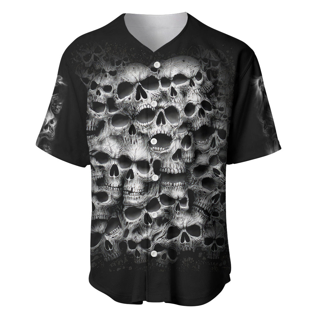 Skull Baseball Jersey Twisted Head Skull 2