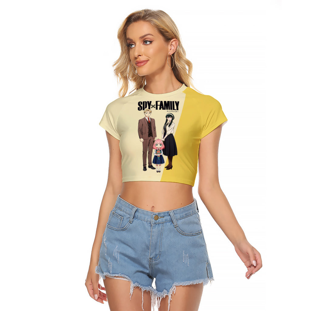 SpyxFamily Golden Raglan Cropped T Shirt Basic 1