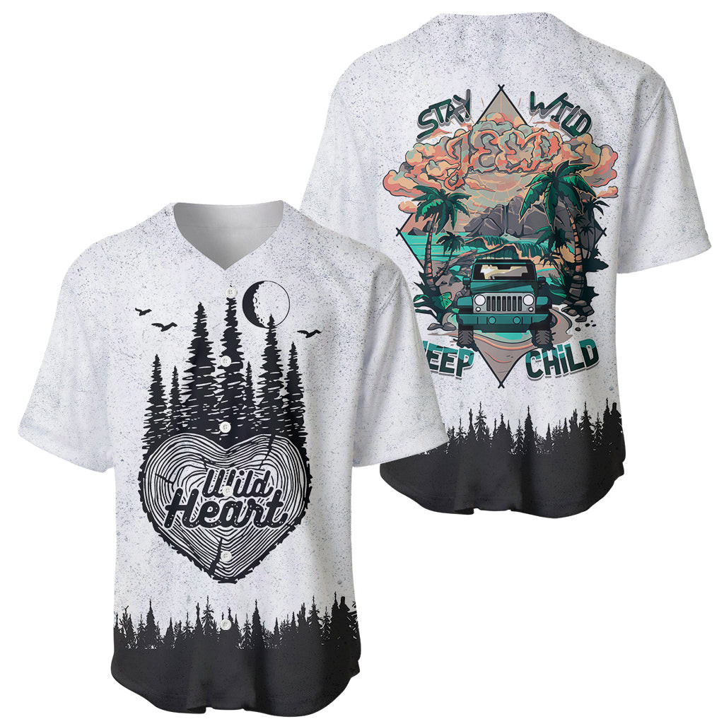 Stay Wild Jeep Child Jeep Baseball Jersey 2