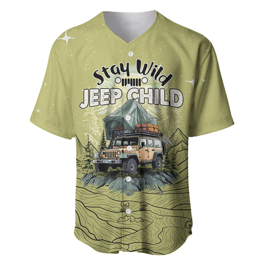 Stay Wild Jeep Child Mountain Life Baseball Jersey 2
