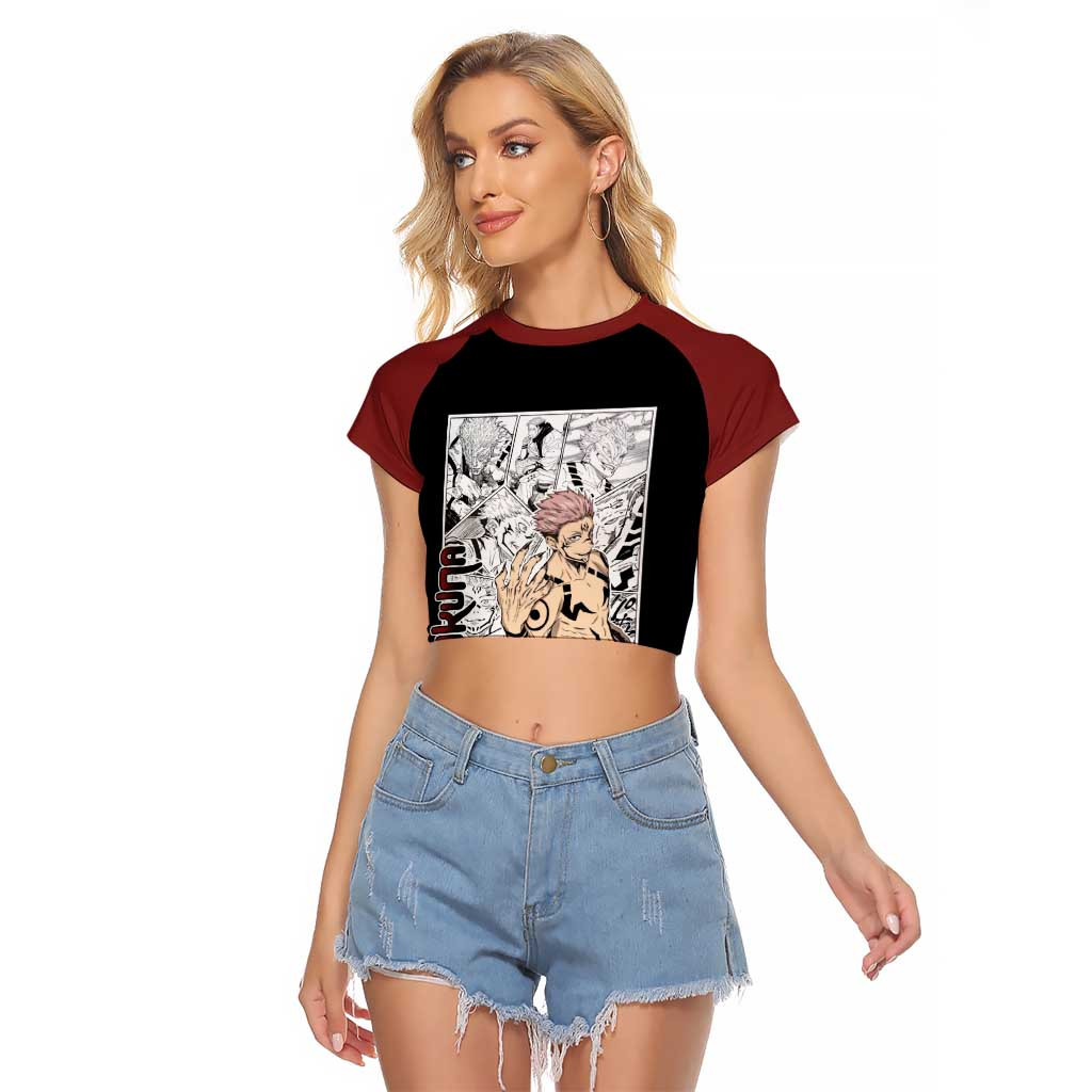 Sukuna One Piece Raglan Cropped T Shirt Anime Mix Manga 1