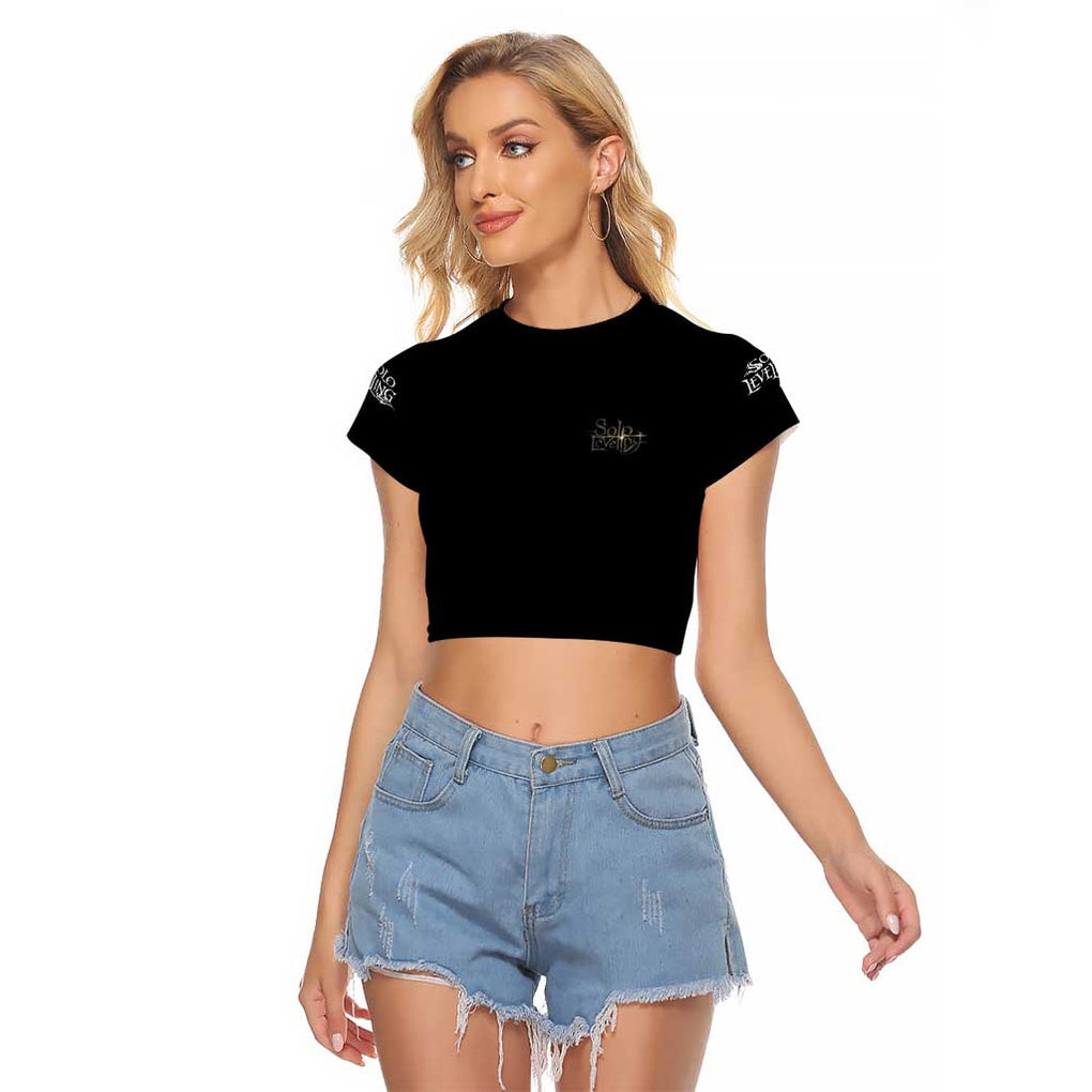 Sung Jin Woo V2 Solo Leveling Raglan Cropped T Shirt Anime 1