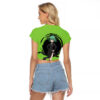 Tatsumaki One Punch Man Raglan Cropped T Shirt Anime Text Pattern 2