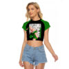 Tien Shinhan Raglan Cropped T Shirt Dragon Ball Mix Anime Manga 1