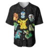 Vibing Pokemon Characters Baseball Jersey Anime 2