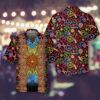 Vibrant Color Hippie Hawaiian Shirt Hippie Peace Sign Pattern Shirt Unique Hippie Gift 1.jpg
