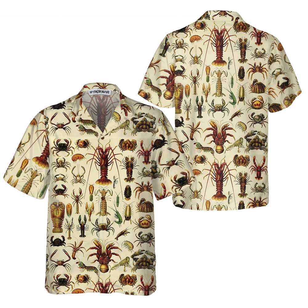 Vintage Lobster And Seafood Lobster Hawaiian Shirt Lobster Shirt For Men Women Cool Gift For Lobster Lover 1.jpg