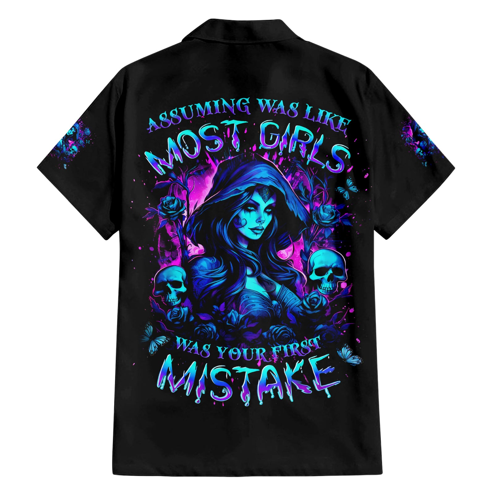 Witch Skull Hawaiian Shirt Assuming Was Like Most Girls Was Your First Mistake 1.jpg