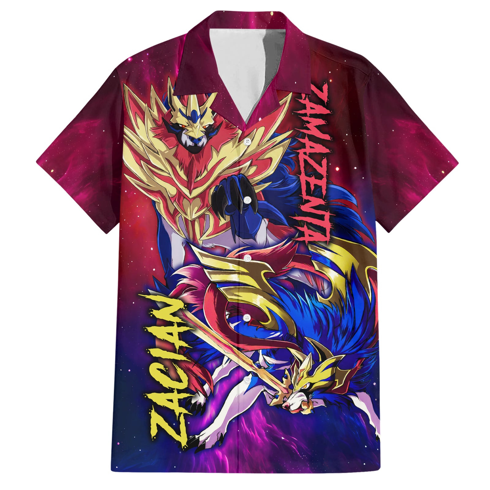 Zamazenta And Zacian Pokemon Hawaiian Shirt Anime 1.jpg