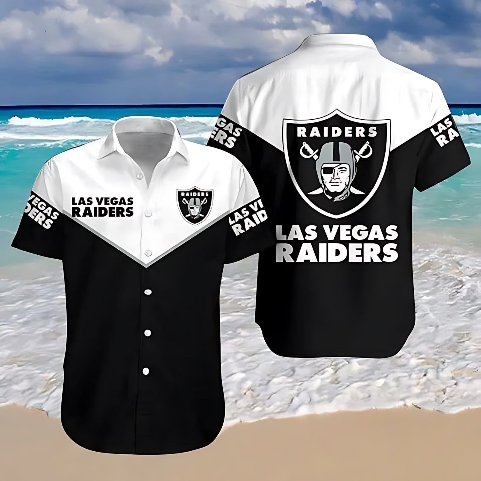 las vegas raiders bold black white hawaiian shirt.jpg