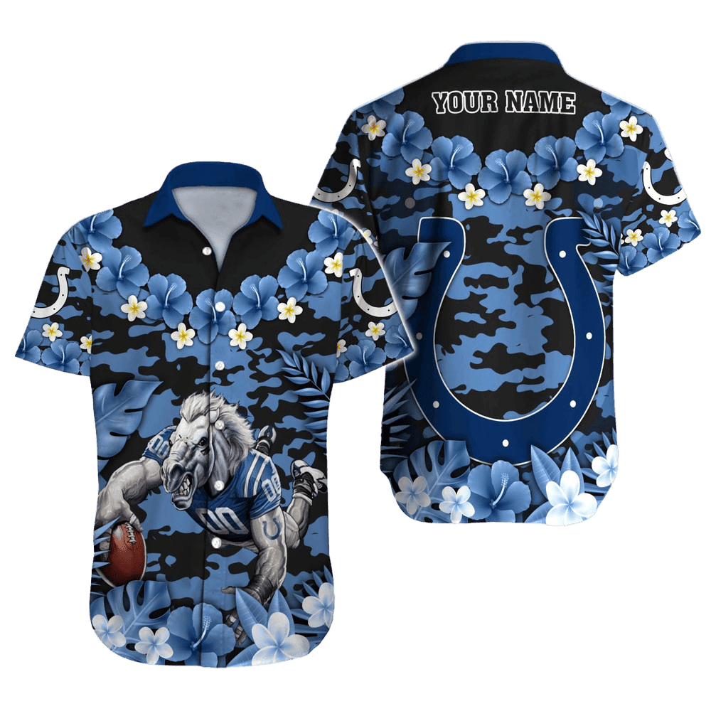 personalized indianapolis colts tropical endzone hawaiian shirt.webp