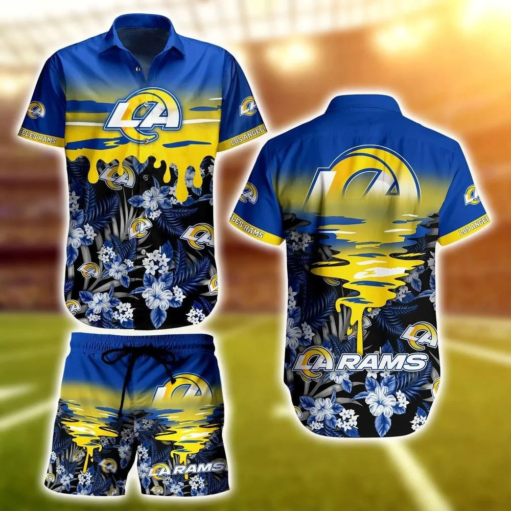 personalized los angeles rams dragon fury hawaiian shirt.webp