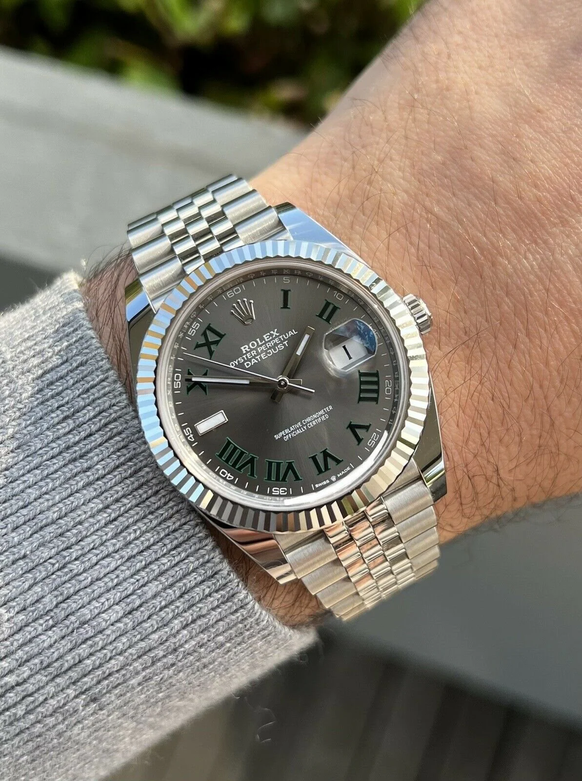 Rolex Datejust 41 DJ41 Wimbledon Dial on Jubilee 126334 E2 80 93 2022 Watch Vault 11 2048x2048.webp