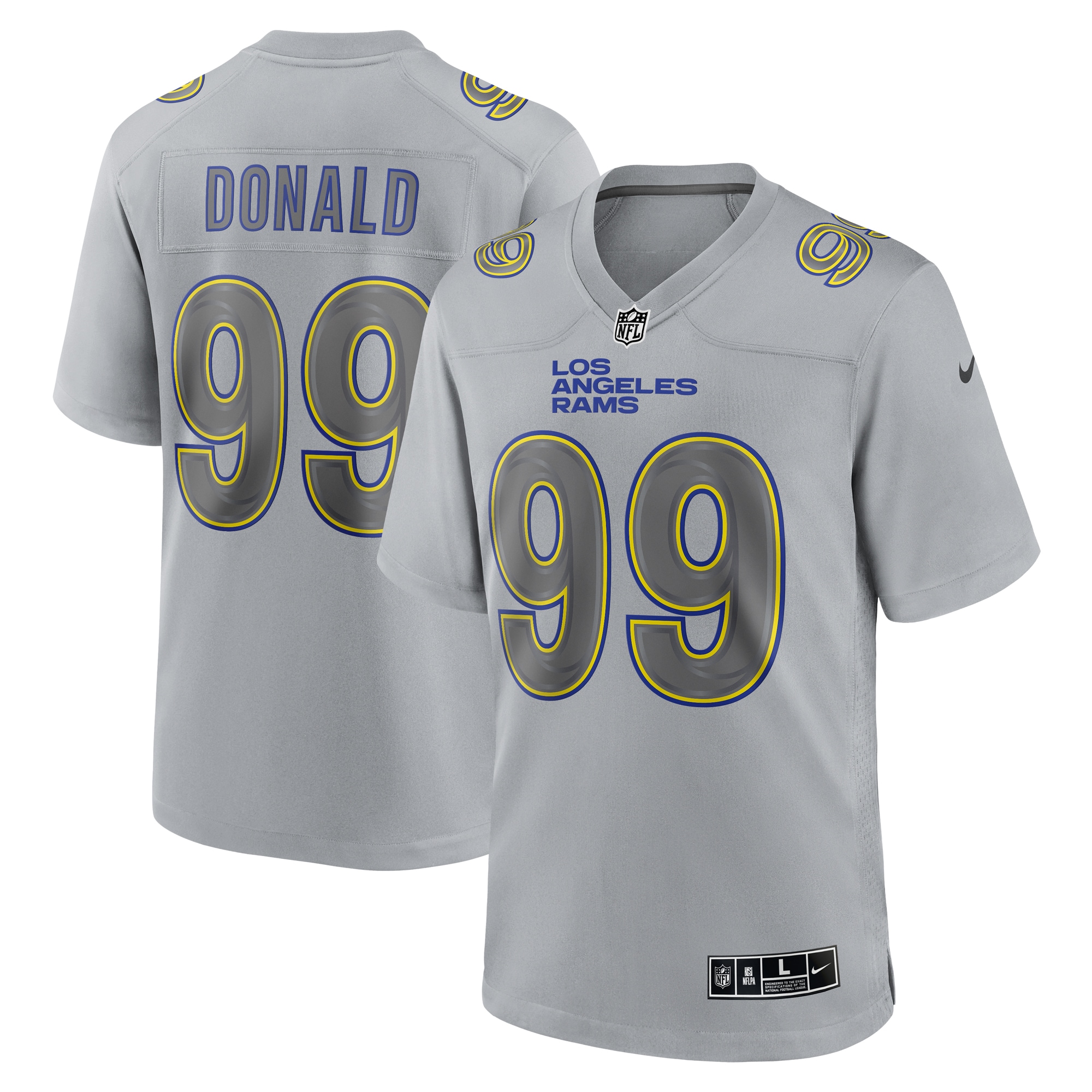 aaron donald los angeles rams nike atmosphere fashion game jersey gray 3392 cky5t.jpg