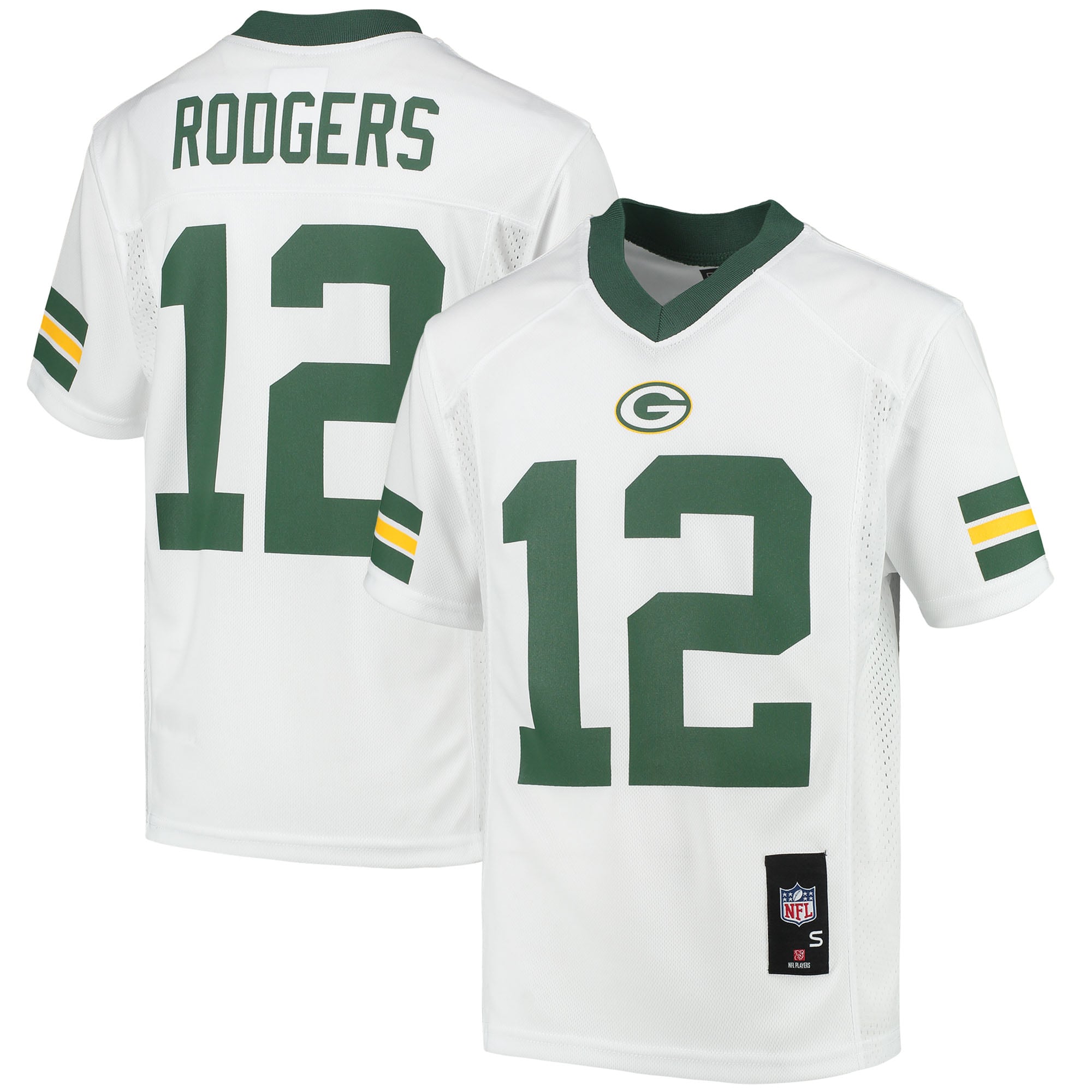aaron rodgers green bay packers youth replica player jersey white 3287 ztyoy.jpg