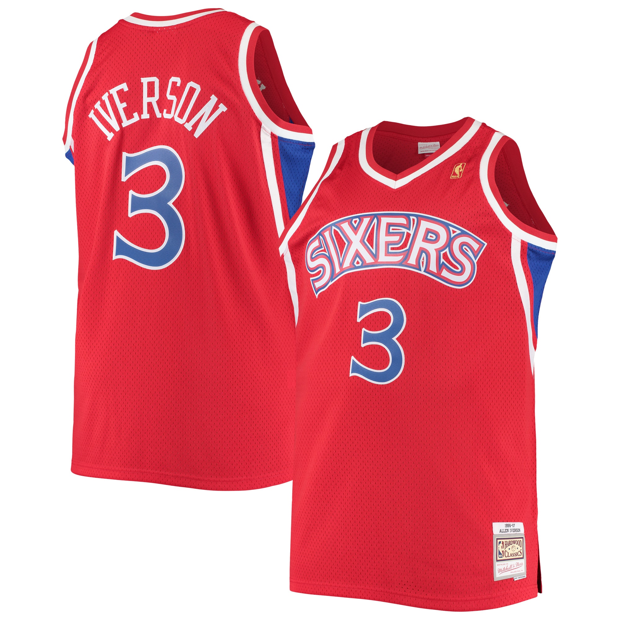 allen iverson philadelphia 76ers mitchell 26amp ness 199697 big 26amp tall hardwood classics swingman jersey red 8377 ywgbr.jpg
